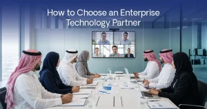Learn how GCC businesses should choose an enterprise technology partner for ERP, SAP, HRMS, AI, cybersecurity, and custom software.